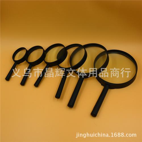 晶輝廠家直銷直柄放大鏡玻璃鏡片手持老人用品閱讀放大鏡地攤江湖
